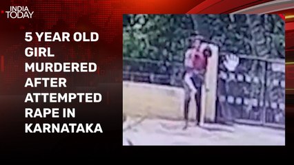 CCTV footage shows man abducting girl before killing her in Karnataka's Hubballi