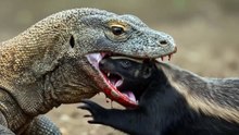TOO FIGHT.!! Honey Badger vs Komodo Dragon Ultimate Predator Showdown - Classy Creativity