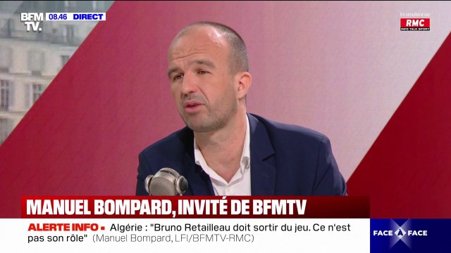 Manuel Bompard se dit favorable à un référendum pour l'abrogation de la réforme des retraites