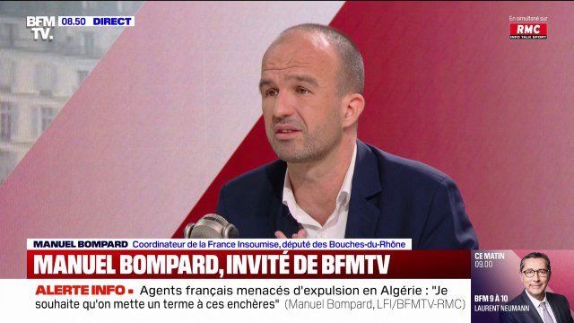 Nous sommes prêts dans les prochains jours à déposer une nouvelle motion de censure , déclare Manuel Bompard (LFI)