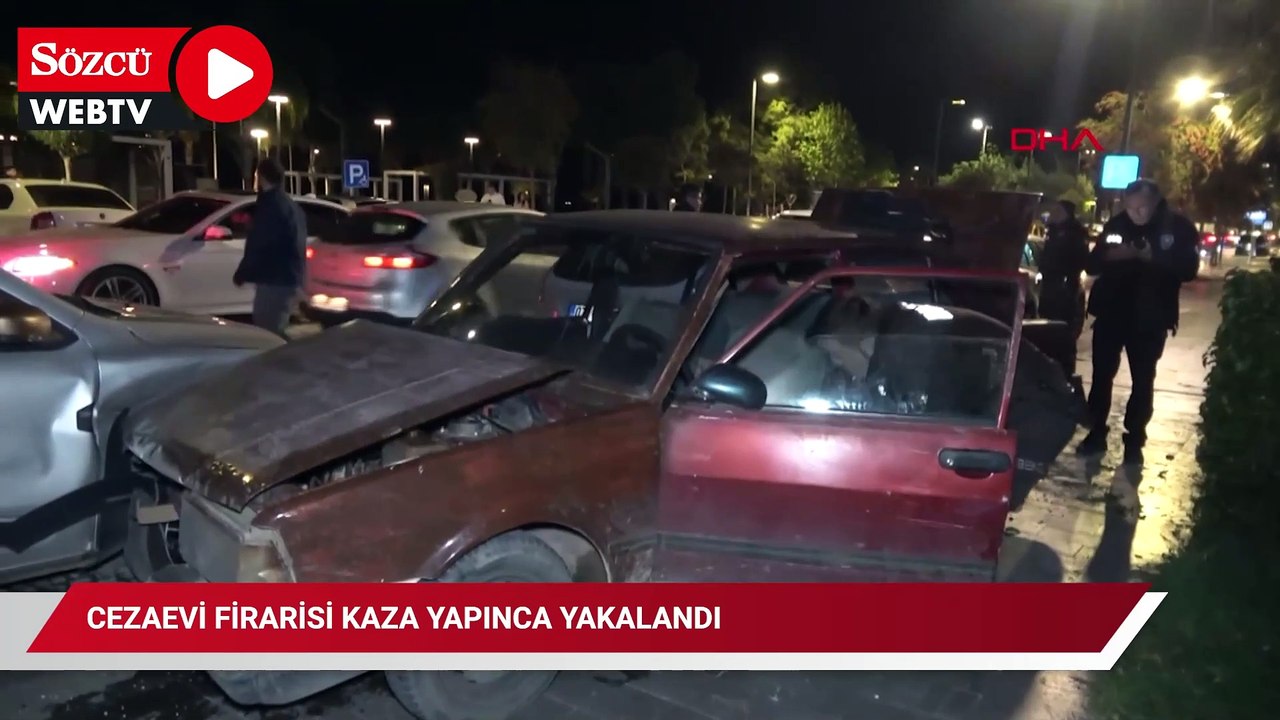 Cezaevi firarisi kaza yapınca yakalandı