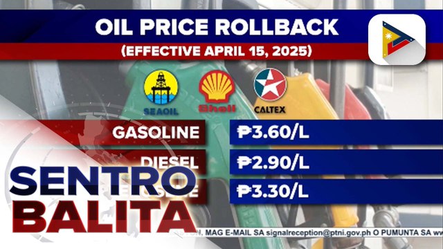 P2-P3 na bawas-presyo sa mga produktong petrolyo, ipatutupad bukas; diesel, may P2 din na bawas-presyo