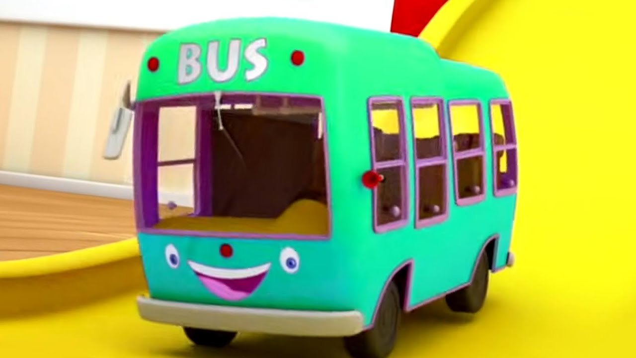 Wheels On The Bus Go Round And Round, Nursery Rhymes and Vehicle Songs for Kids