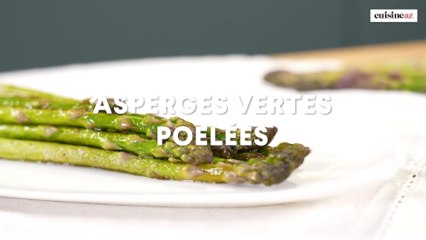 Asperges vertes poêlées