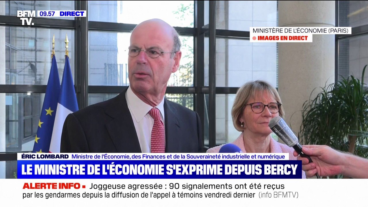 Conseil des entreprises face aux droits de douane américains: "On va dialoguer de façon très ouverte", indique Éric Lombard