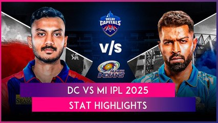 DC vs MI IPL 2025 Stat Highlights: Mumbai Indians End Delhi Capitals' Winning Start