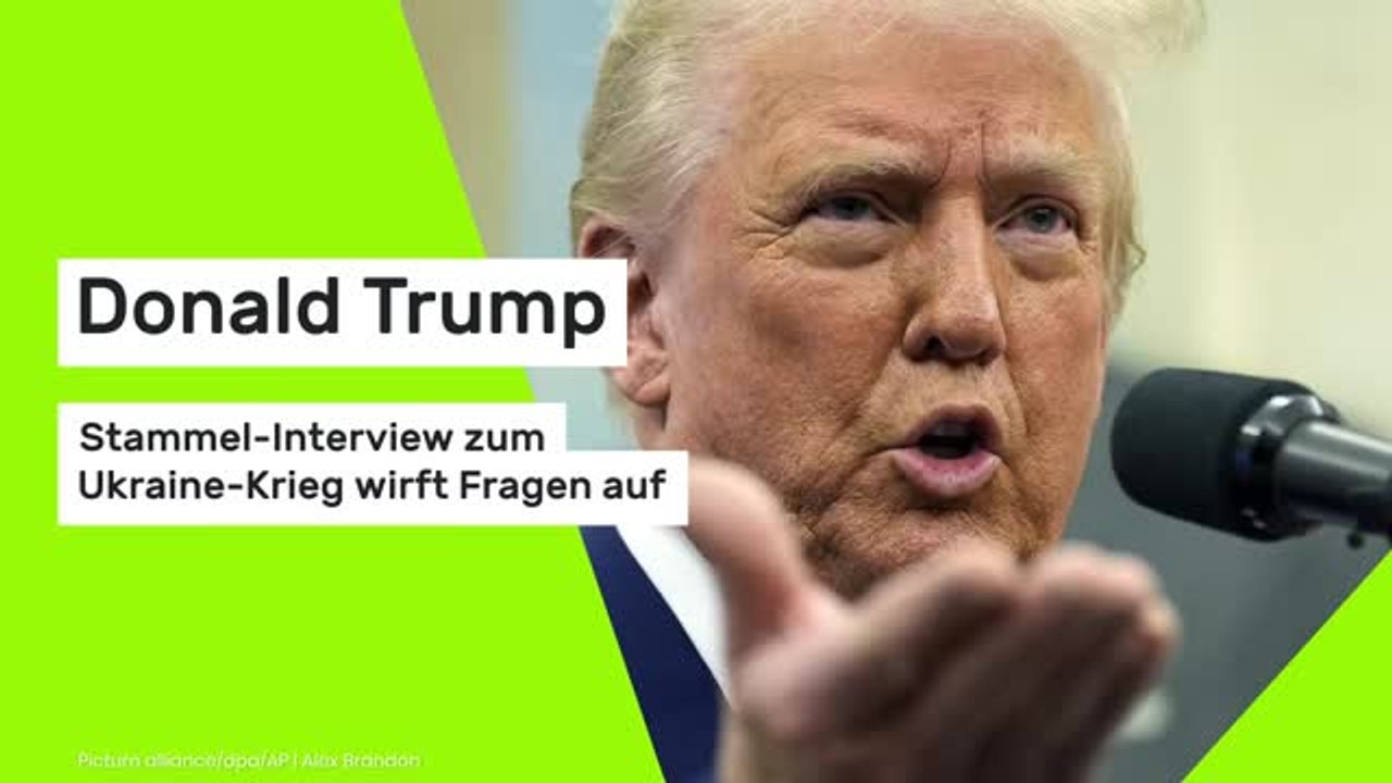 Donald Trump: Stammel-Interview zum Ukraine-Krieg wirft Fragen auf