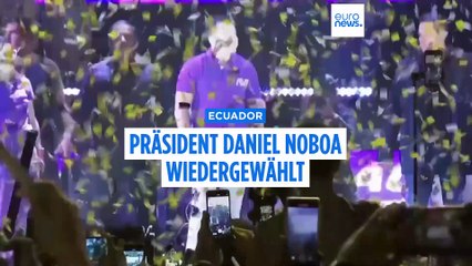 Präsident Noboa sichert sich Wiederwahl in Ecuador