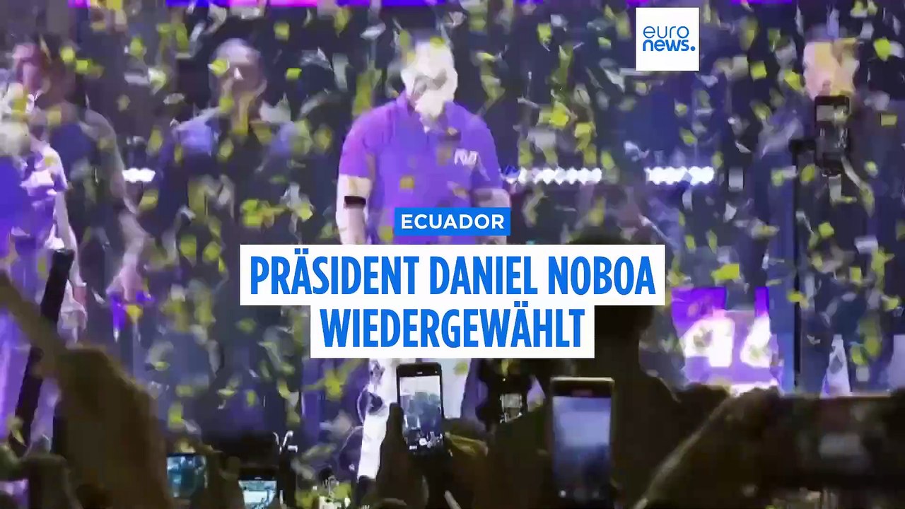 Präsident Noboa sichert sich Wiederwahl in Ecuador