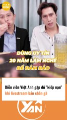 Diễn viên Việt Anh bán chân gà