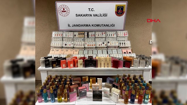 Sakarya'da 1,5 milyon TL değerinde kaçak parfüm ele geçirildi