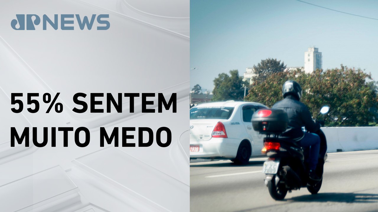 Pesquisa Datafolha: 8 em cada 10 brasileiros afirmam ter medo de assalto quando motos se aproximam