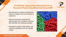 One Stop Destination for Recycled Plastic Raw Materials for Quality Solution