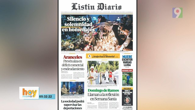 Titulares prensa dominicana lunes 14 de abril 2025 | Hoy Mismo