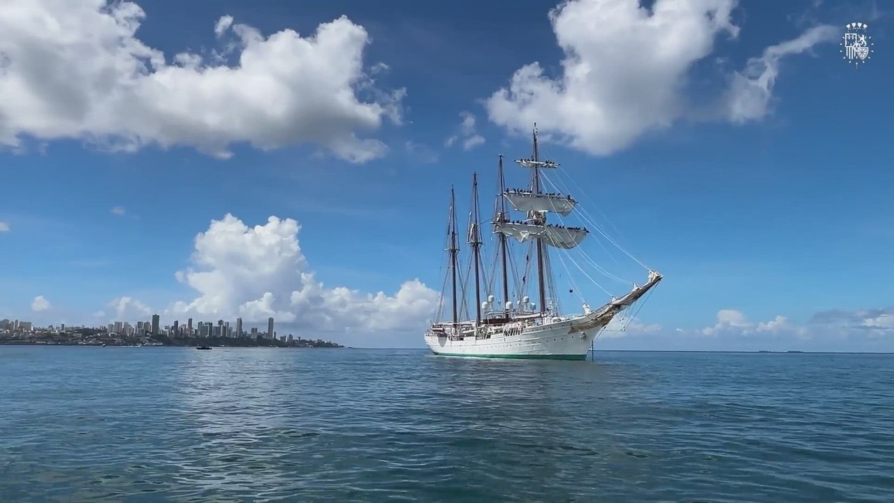 La Princesa Leonor pone rumbo a El Callao, en Perú, a bordo del 'Juan Sebastián Elcano'