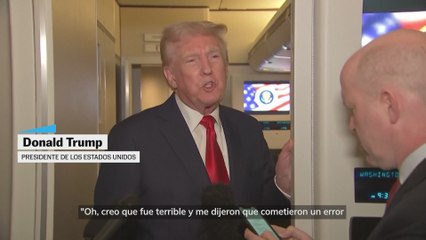 Donald Trump afirma que el ataque de Rusia del Domingo de Ramos "fue un error"