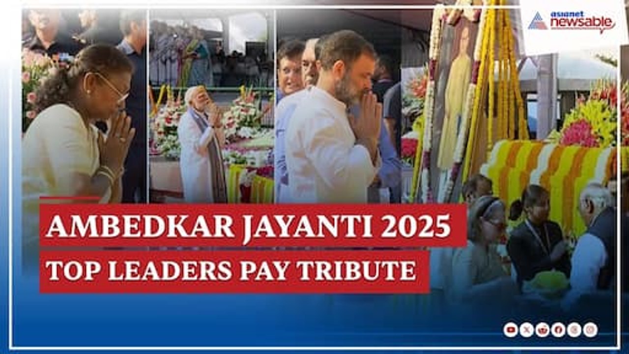 President Murmu, PM Modi, Rahul Gandhi Lead Tributes to Dr. Ambedkar on His 135th Jayanti