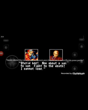 Fatal Fury Terry Bogard vs Geese Howard fala de vitória do Geese Howard em português