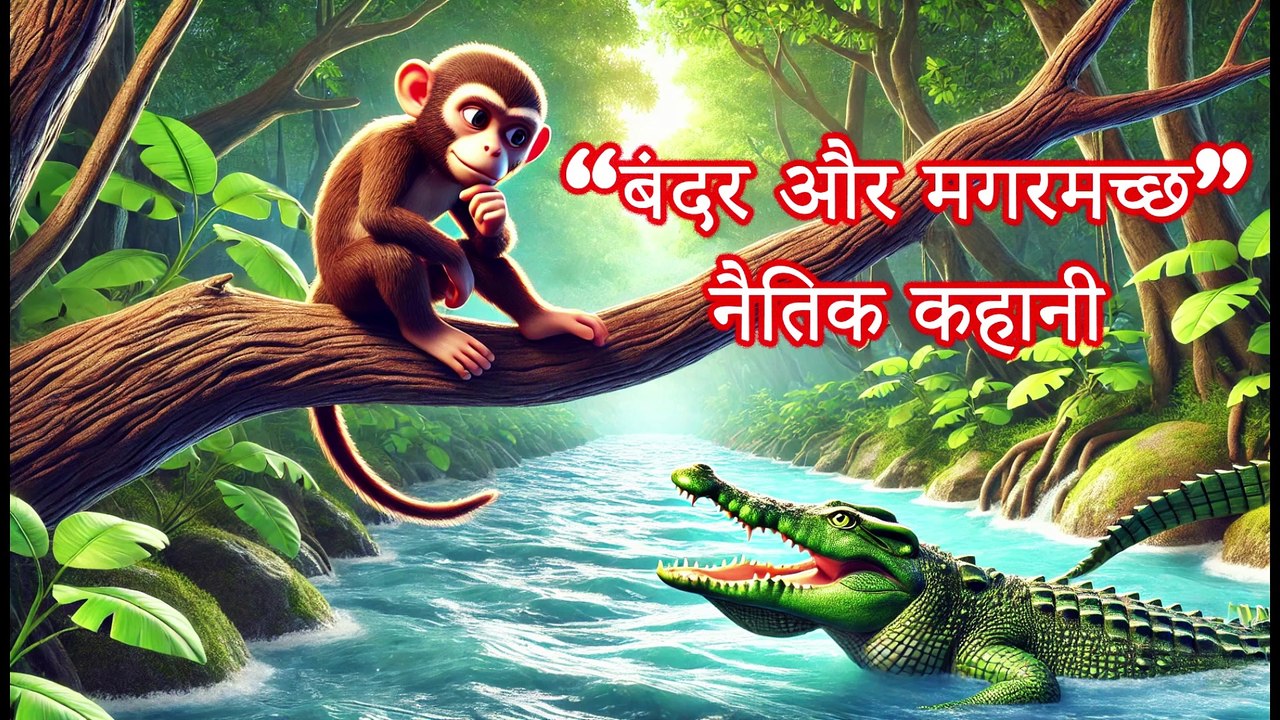बंदर और मगरमच्छ | पंचतंत्र की नैतिक कहानी | SS Production