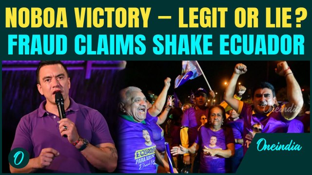 Ecuador Elections: Daniel Noboa Wins Ecuador Election Amid Rival’s Fraud Allegation in Heated Runoff