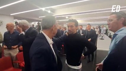 Jesús Navas en la presentación de Joaquín Caparrós