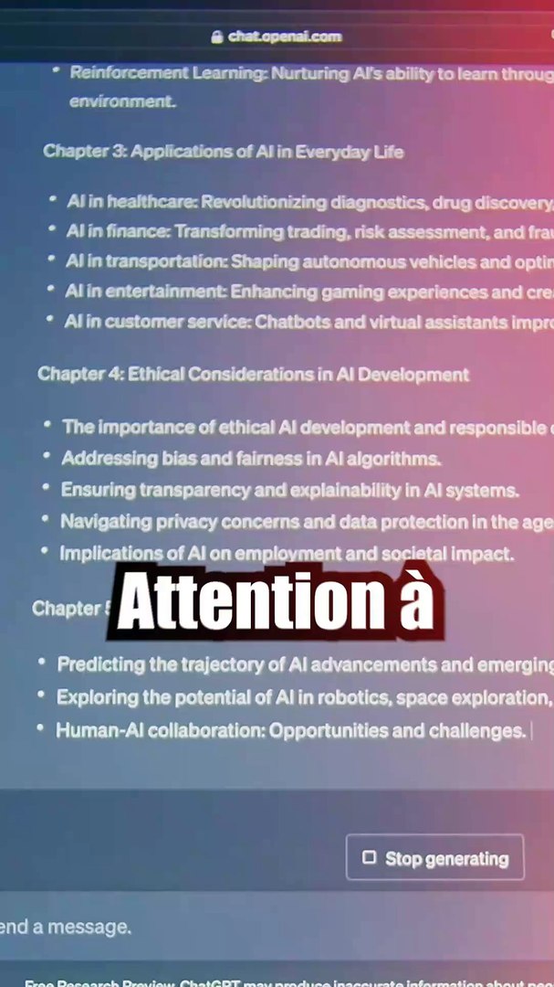 Attention à ce que vous dites à ChatGPT !