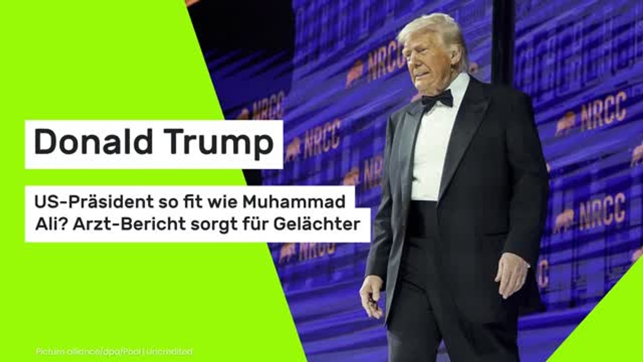 Donald Trump: US-Präsident so fit wie Muhammad Ali? Arzt-Bericht sorgt für Gelächter