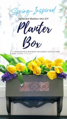 Upcycled Mailbox Into DIY Planter Box