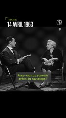 1963 : Témoignage d'Edith Russell, survivante du Titanic