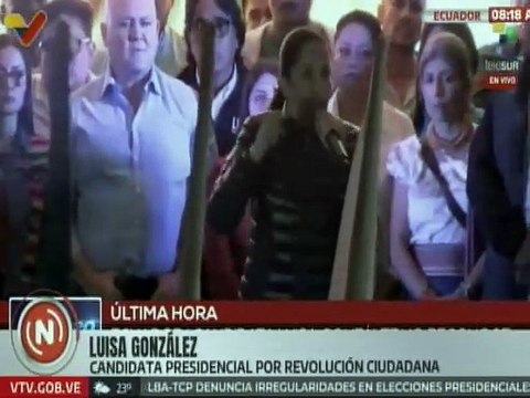 Ecuador | Candidata Luisa González denuncia fraude electoral y exige reconteo de votos