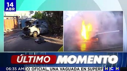 ¡Dantesco! Incendian carro y encuentran dentro una persona calcinada en la Kennedy