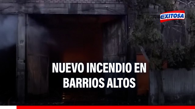 Nuevo incendio en Barrios Altos: Fuego iniciado en vivienda se extiende a almacenes clandestinos y otros inmuebles
