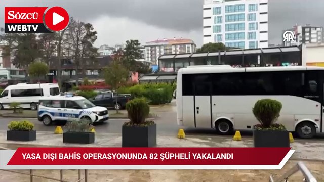 Trabzon merkezli yasa dışı bahis operasyonunda 82 şüpheli yakalandı