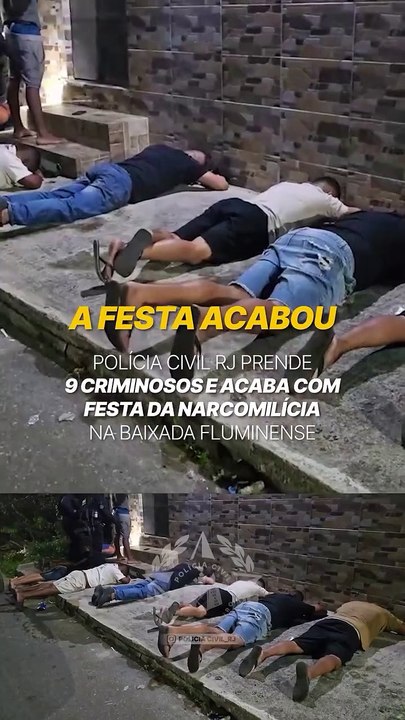 Festa promovida por narcomilícia termina com nove presos e armas apreendidas; assista