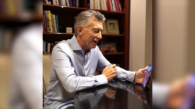 Maximiliano Pullaro recibió el sorpresivo saludo de Mauricio Macri vía videoconferencia