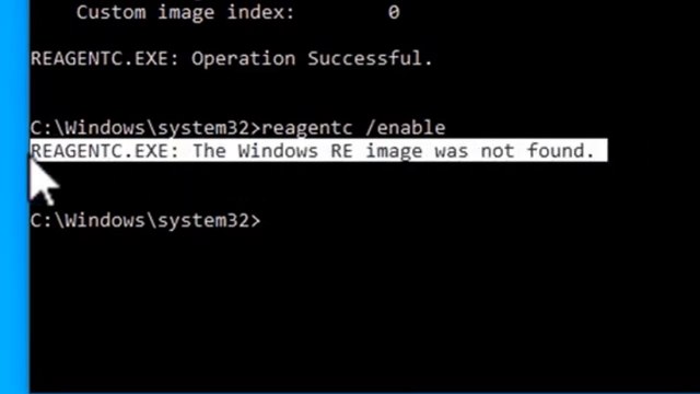 How to fix the Windows RE image was not found in Windows 11 / 10