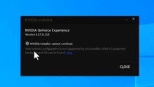 How Do I fix Nvidia app installer cannot continue
