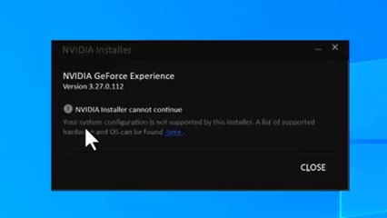 How Do I fix Nvidia app installer cannot continue