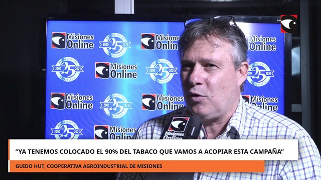 “Ya tenemos colocado el 90% del tabaco que vamos a acopiar esta campaña”