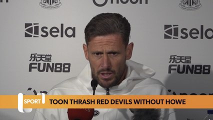 Newcastle United thrash Manchester United without Eddie Howe absent