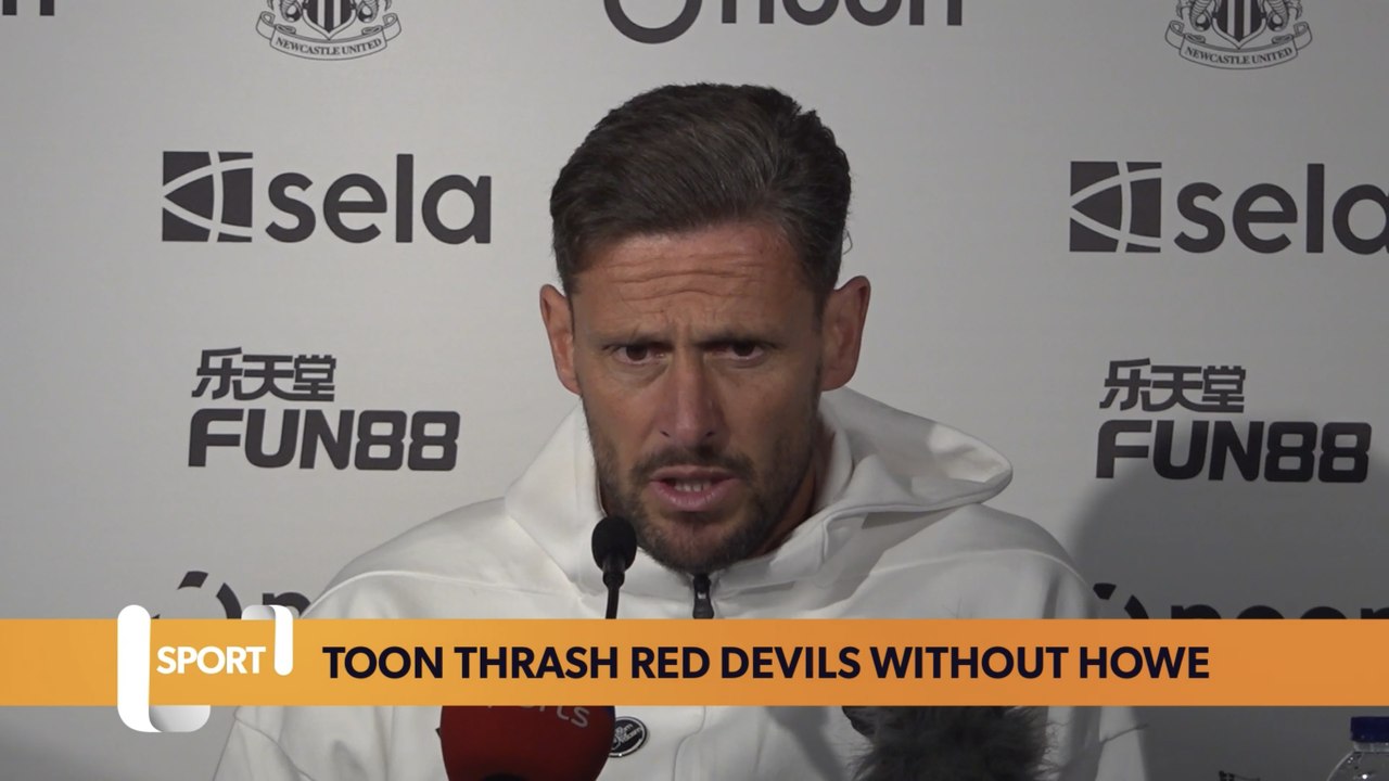 Newcastle United thrash Manchester United without Eddie Howe absent