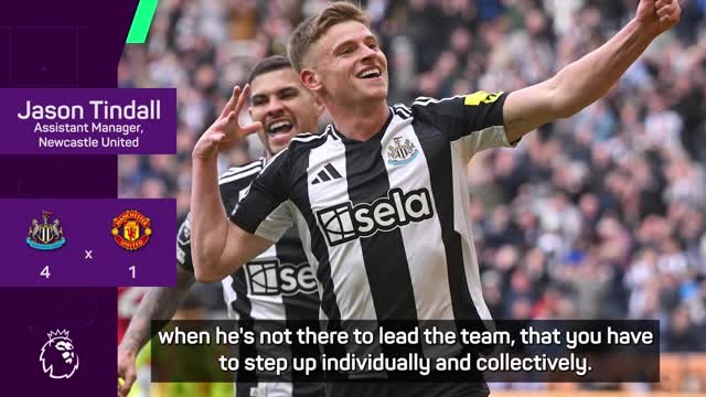 Tindall delighted with Newcastle performance in 'leader' Eddie Howe's absence