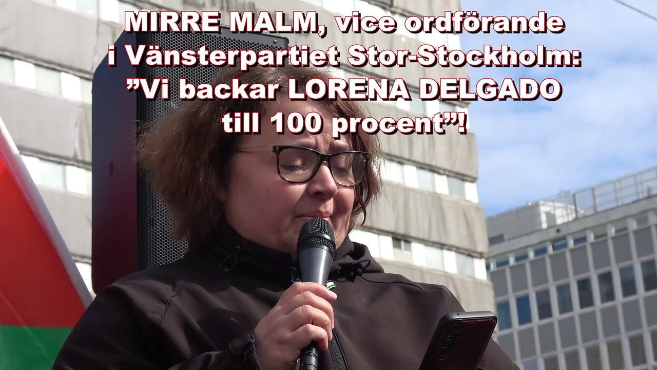 (V):s vice ordförande i Stockholm: ”Vi backar Lorena till 100 procent”!
