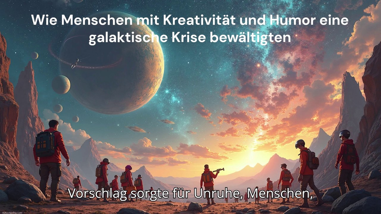 Wie Menschen mit Kreativität und Humor eine galaktische Krise bewältigten