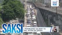 EDSA rehab, posibleng sa May 15 na masimulan, ayon sa DPWH | Saksi