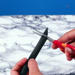 Travel-Size Shampoo Hack with a Straw