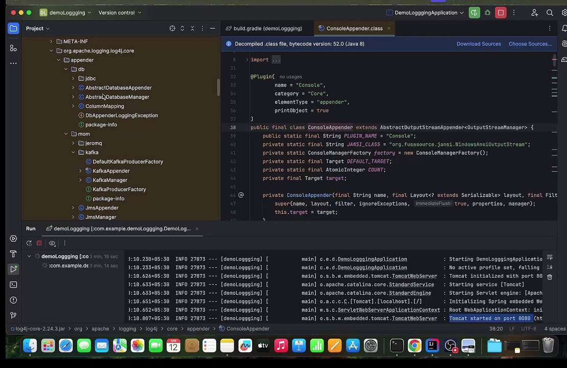Log4j2 Console Appender l Log4j2 Integrating with Spring Boot