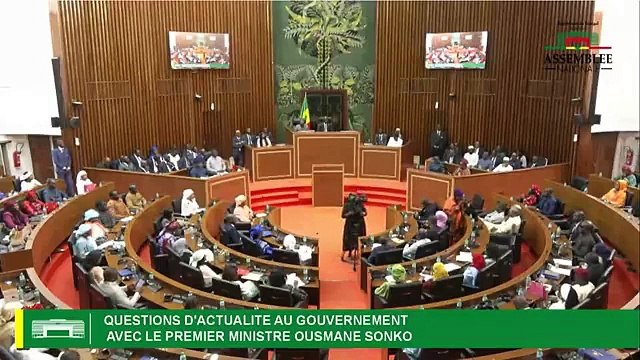 partie 01 Questions D'Actualité au Gouvernement Avec le Premier Ministre Ousmane Sonko