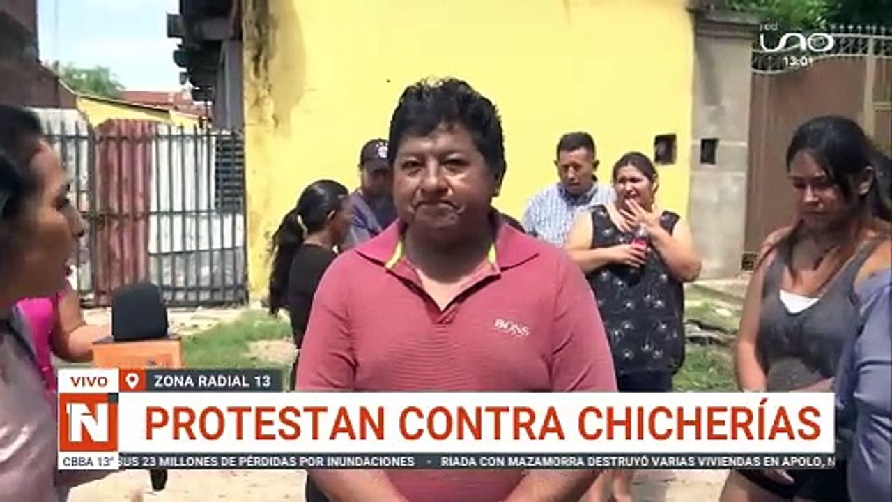 PROTESTAN CONTRA CHICHERÍAS