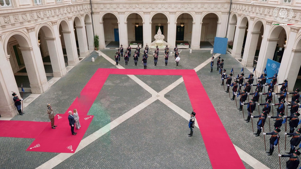 Roma - Meloni con il Primo Ministro del Regno di Norvegia, Jonas Gahr Støre (14.04.25)